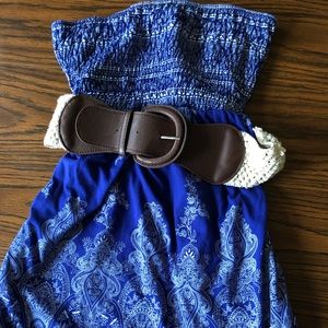 No Boundaries Strapless Shirt with Belt
